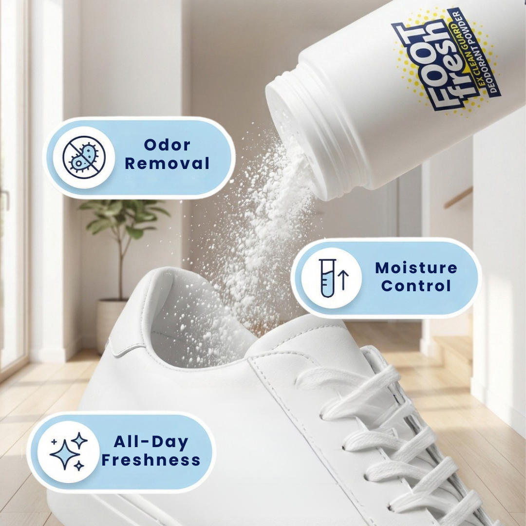 FootFresh Shoe Deodorant Powder ⎮ Everyday Solution for Shoe Odor