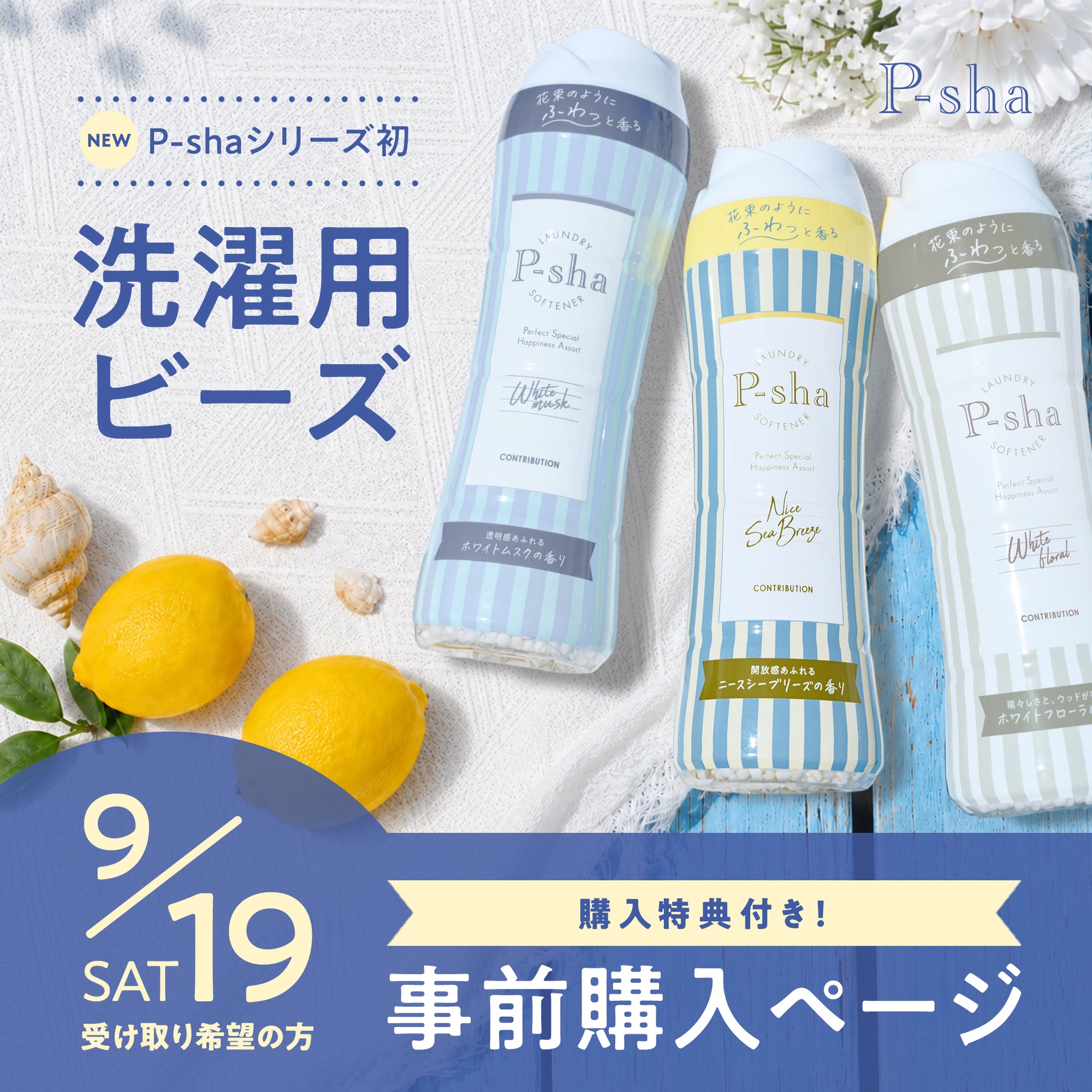 【9/19(土)】P-sha 洗濯用ビーズ 事前購入専用ページ