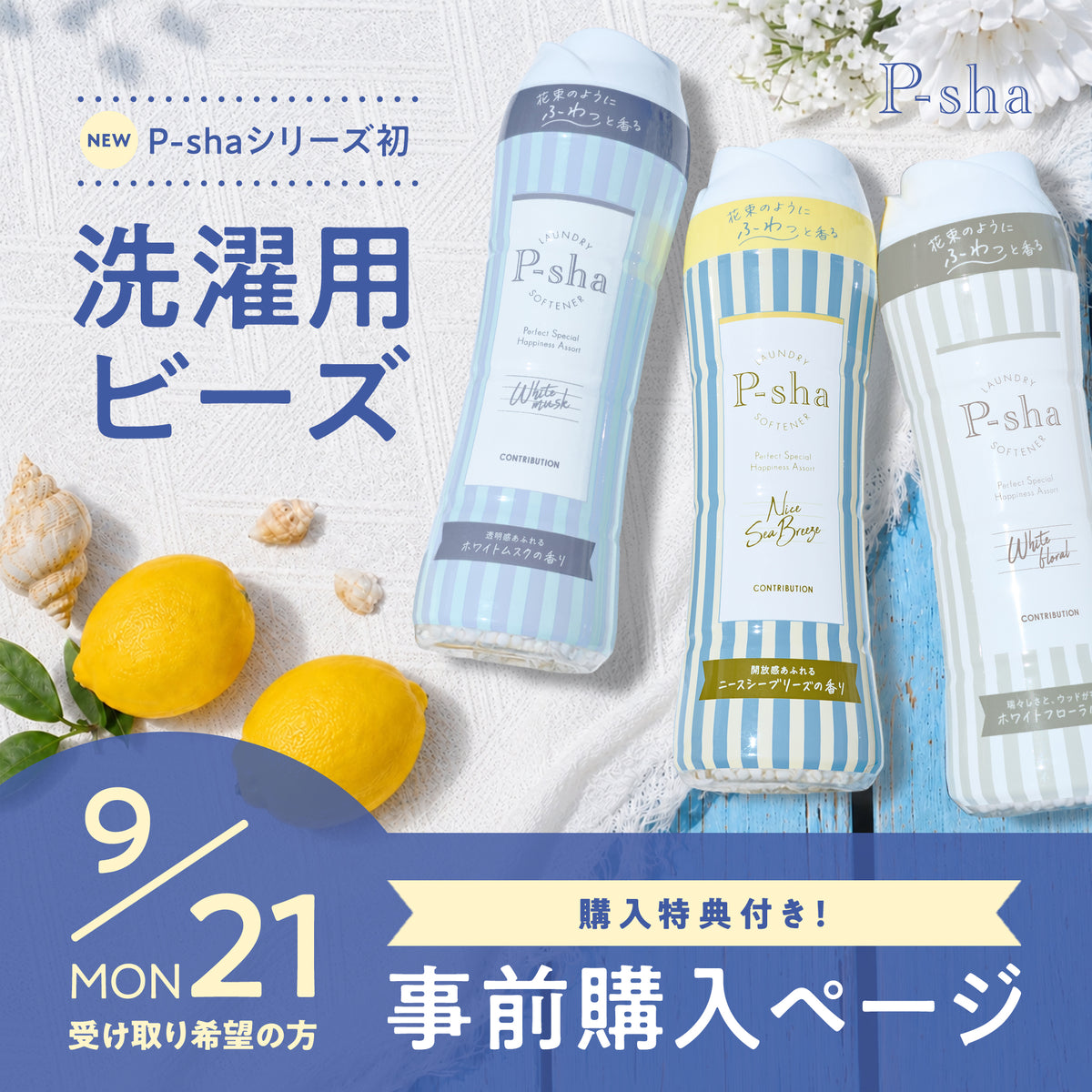 【9/21(月)】P-sha 洗濯用ビーズ 事前購入専用ページ
