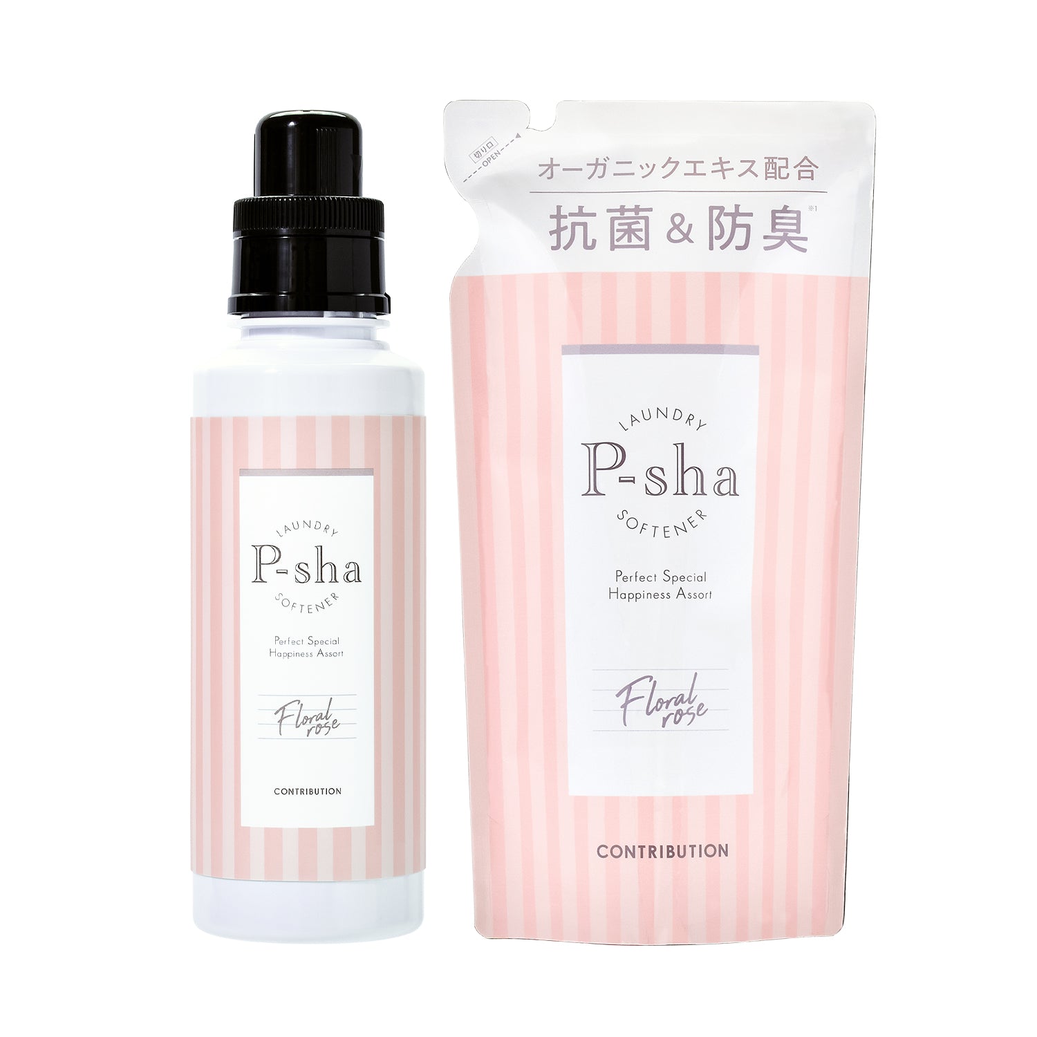P-sha フローラルローズ ボトル+詰め替えセット