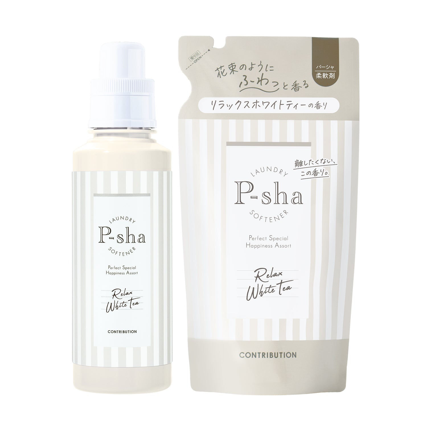 P-sha リラックスホワイトティー ボトル+詰め替えセット