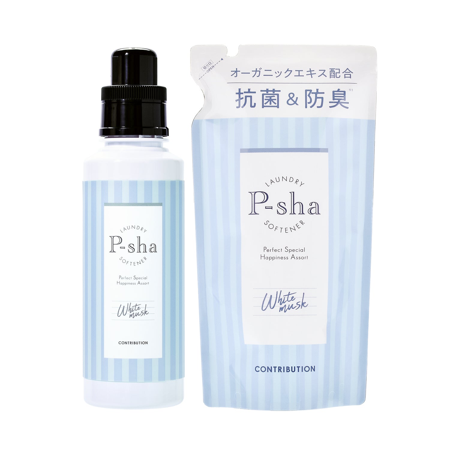 P-sha ホワイトムスク ボトル+詰め替えセット